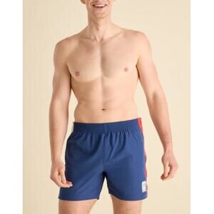 Chubbies Navy The Hidden Golds Tear-Away Swim Trunk Size XXL